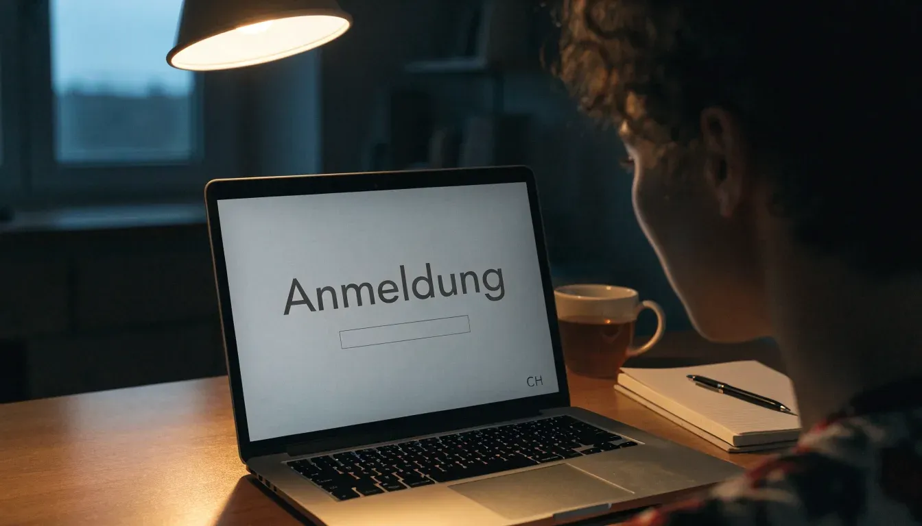 Ein Bürogebäude aus Glas in der Dämmerung mit beleuchteten Fenstern, gesehen von einer Strassenecke.