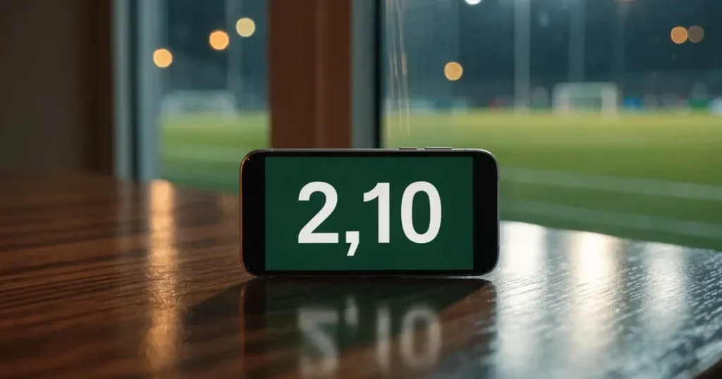 Eine Reihe leerer Sitzplätze in einem Stadion, die Sessel in gleichmässigem Abstand, über den Rängen ein Abendhimmel in Rosa.
