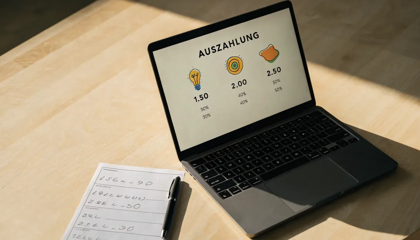 Ein offenes Uhrwerk in Nahaufnahme, kleine Messingzahnräder greifen ineinander, der Fokus liegt auf der Mitte.