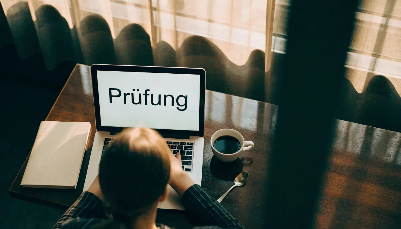 Ein Smartphone liegt mit der Rückseite nach oben auf einem Kaffeehaustisch neben einer Tasse und einem Löffel.